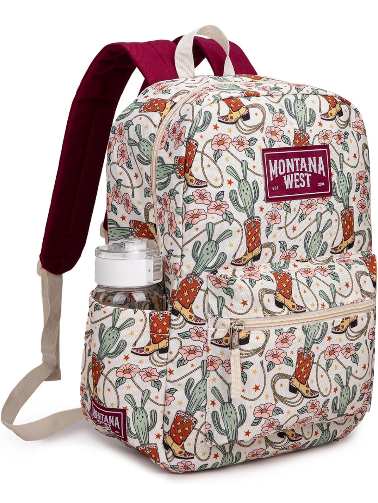 Montana West Cactus Print Backpack-2 PCS Set
