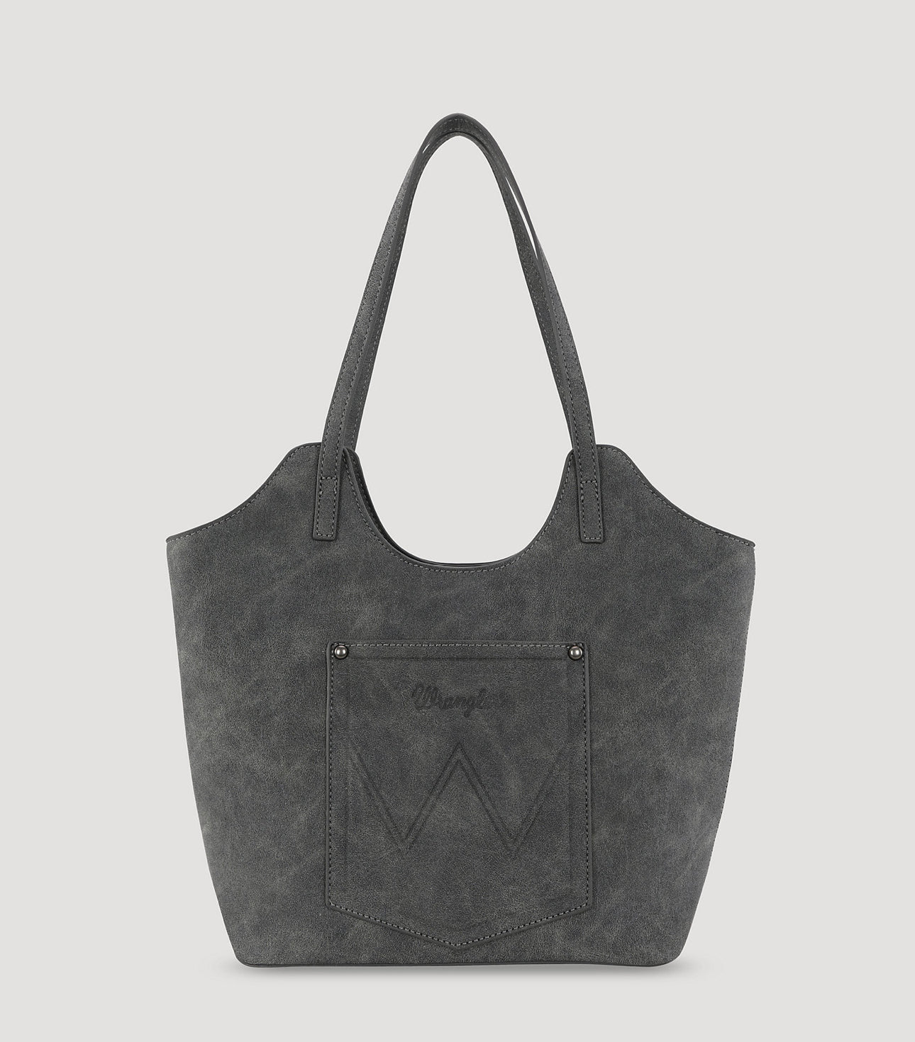 Wrangler Aztec Embroidered Tote Bag and Wallet-Black