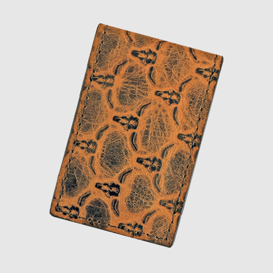 ROPER MEN'S STEER HEADS EMBOSS  Magnetic Money Clip