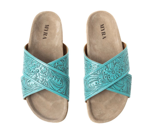 MYRA TAYLOR CREEK SANDALS IN TURQUOISE