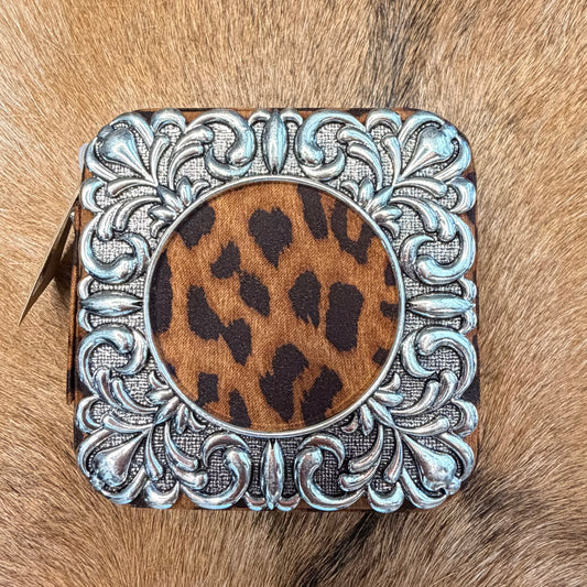 Western Leopard Print Jewelry Box