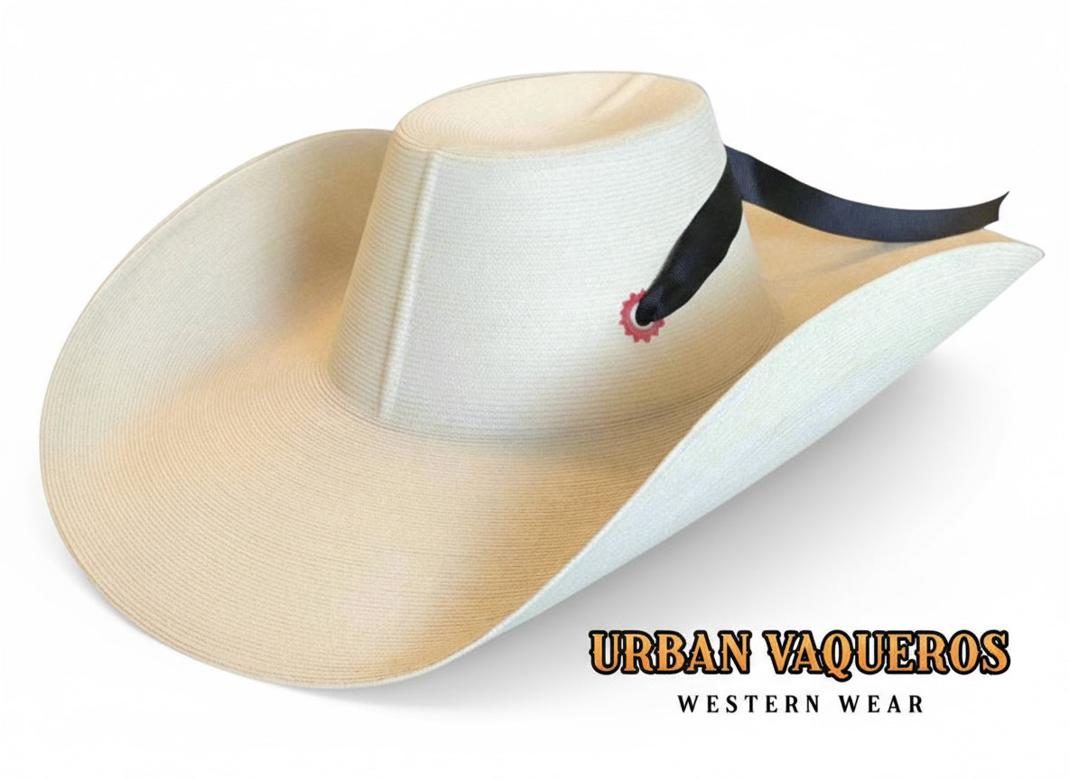 Sombrero Calentano 40 Vueltas de Astilla Hecho a Mano-Unisex Urban Vaqueros Exclusive Edition