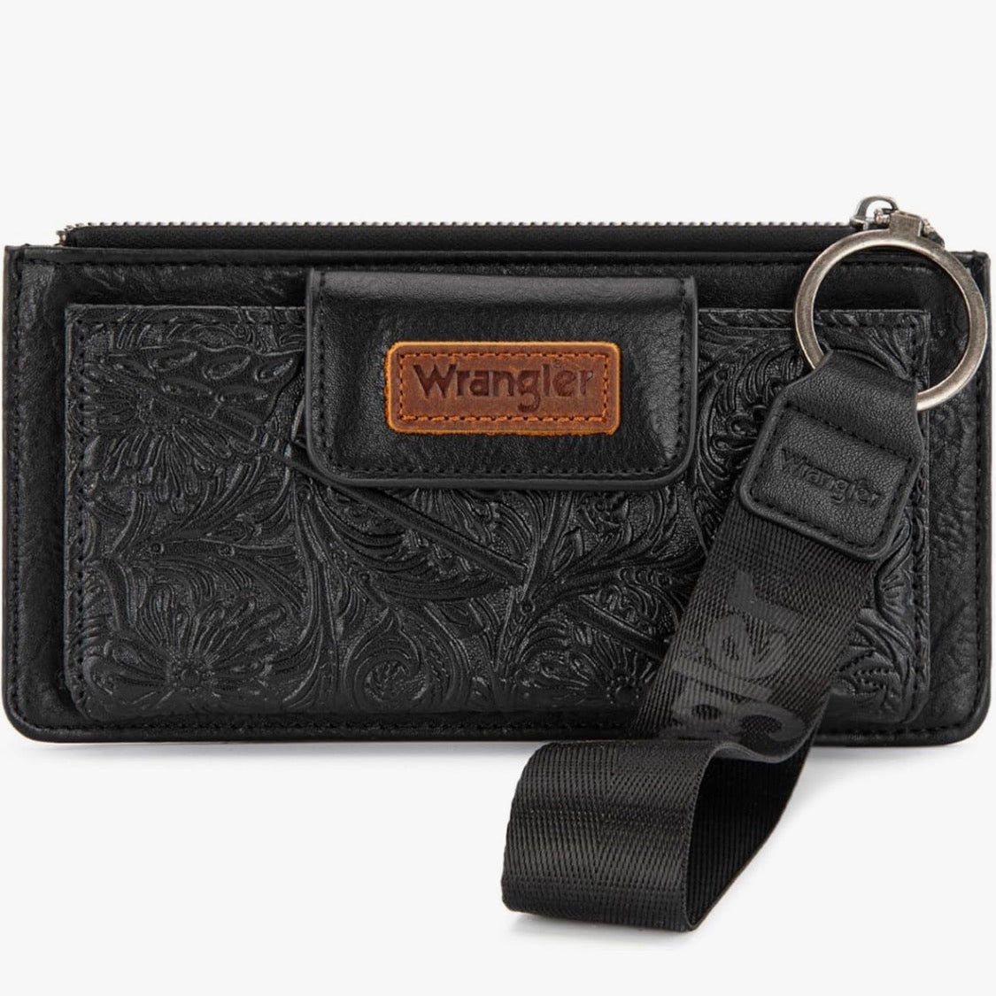 Wrangler Wallet Wristlet with Zipper Pocket