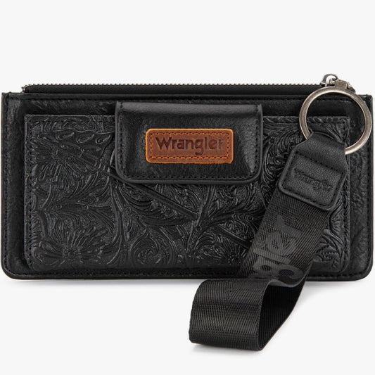 Wrangler Wallet Wristlet with Zipper Pocket