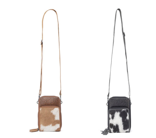 Rustler Ridge Embossed Leather Hairon Sling Bag