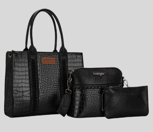 Wrangler Crocodile 3PC Set-Black