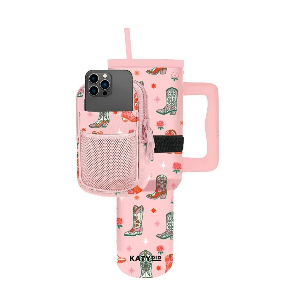 Boots & Roses Tumbler Zipper Pouch