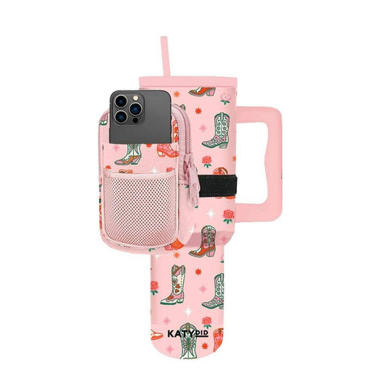 Boots & Roses Tumbler Zipper Pouch