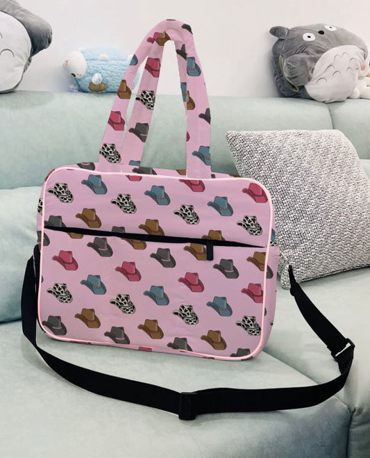 Cowgirl Hats Puffer Duffel Bag