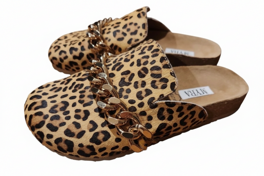 Leopard Clog Sandals