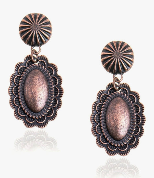 Western Concho Earrings