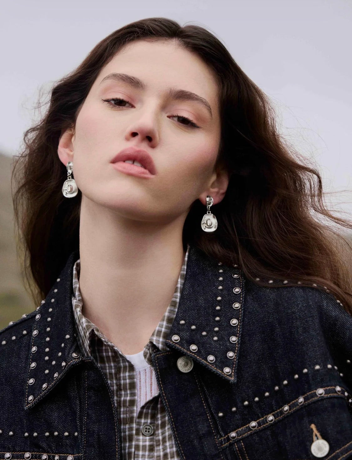PRAIRIE MOON EARRINGS IN DESERT STEEL