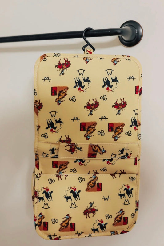 Vintage Cowboy Cosmetic/Shower Bag Organizer