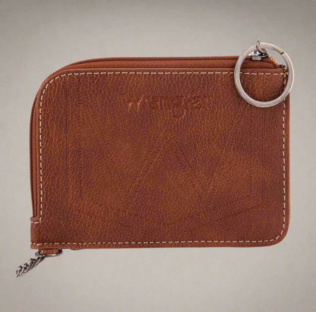 Wrangler Aztec Print Card Holder/ Keychain Wallet