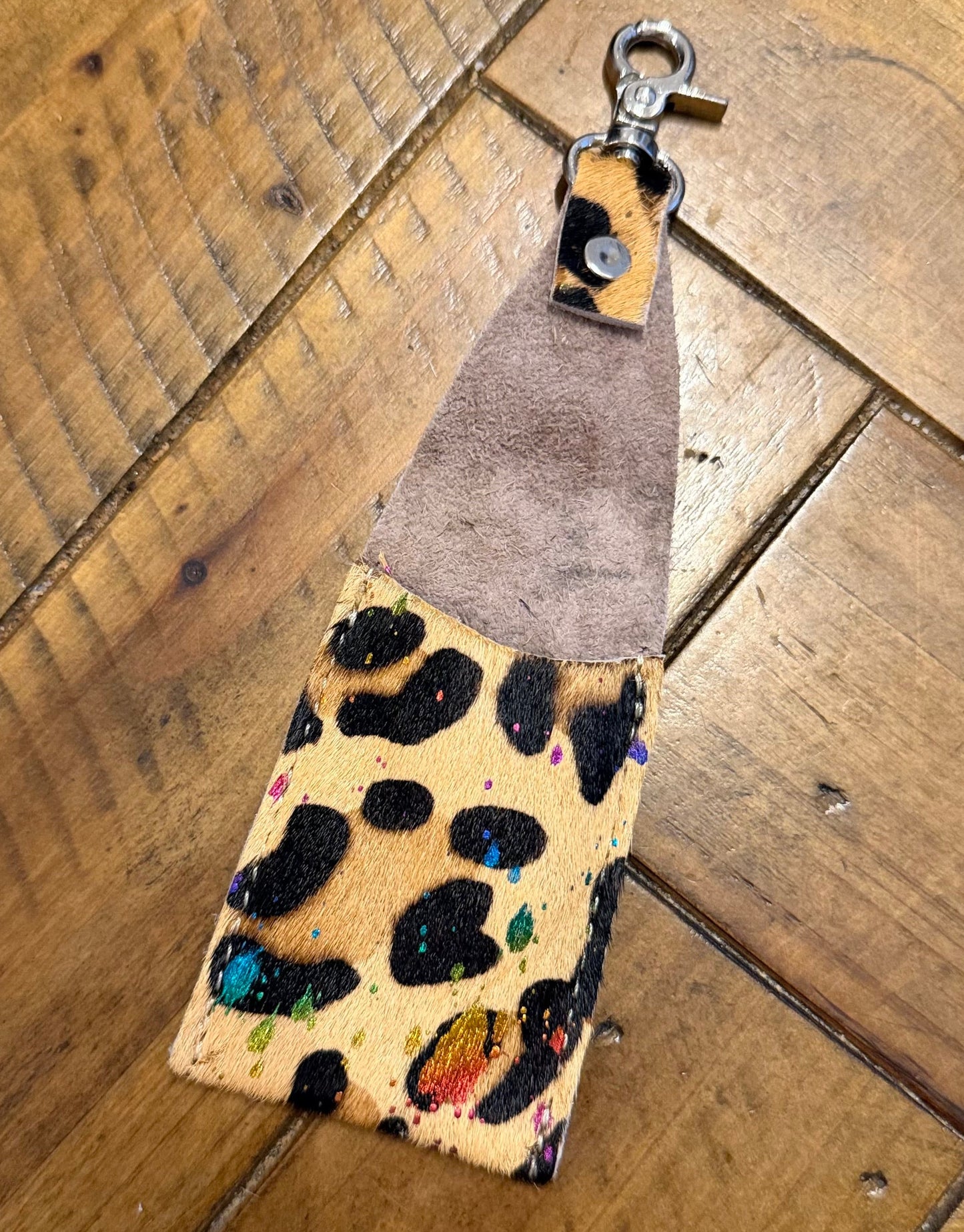 Cowhide Chapstick/ Lip-gloss Case Holder