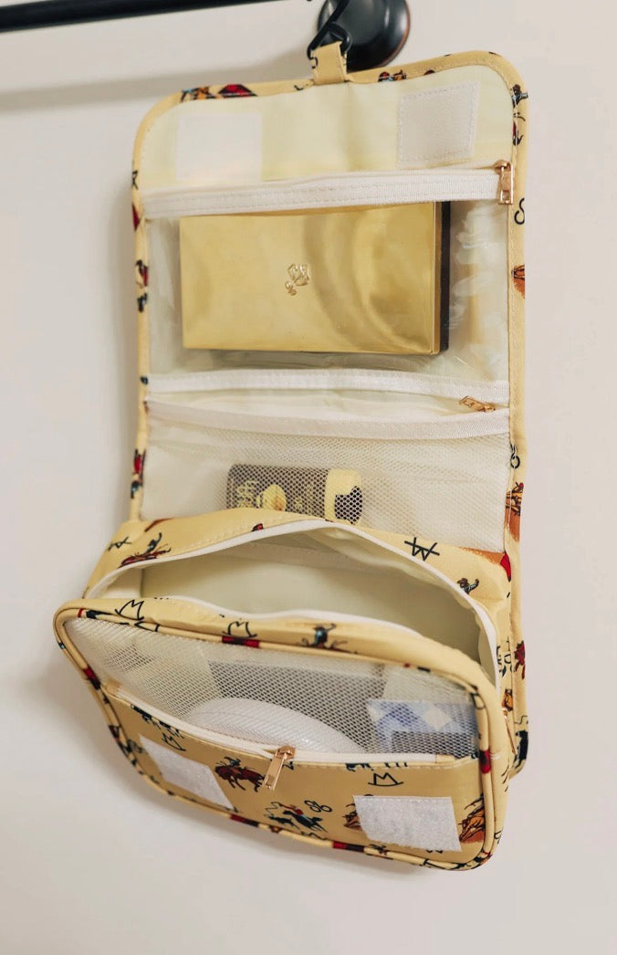 Vintage Cowboy Cosmetic/Shower Bag Organizer