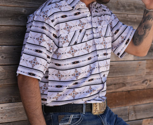 Men's Cuero Line Cool Tech Short Sleeve Button Up