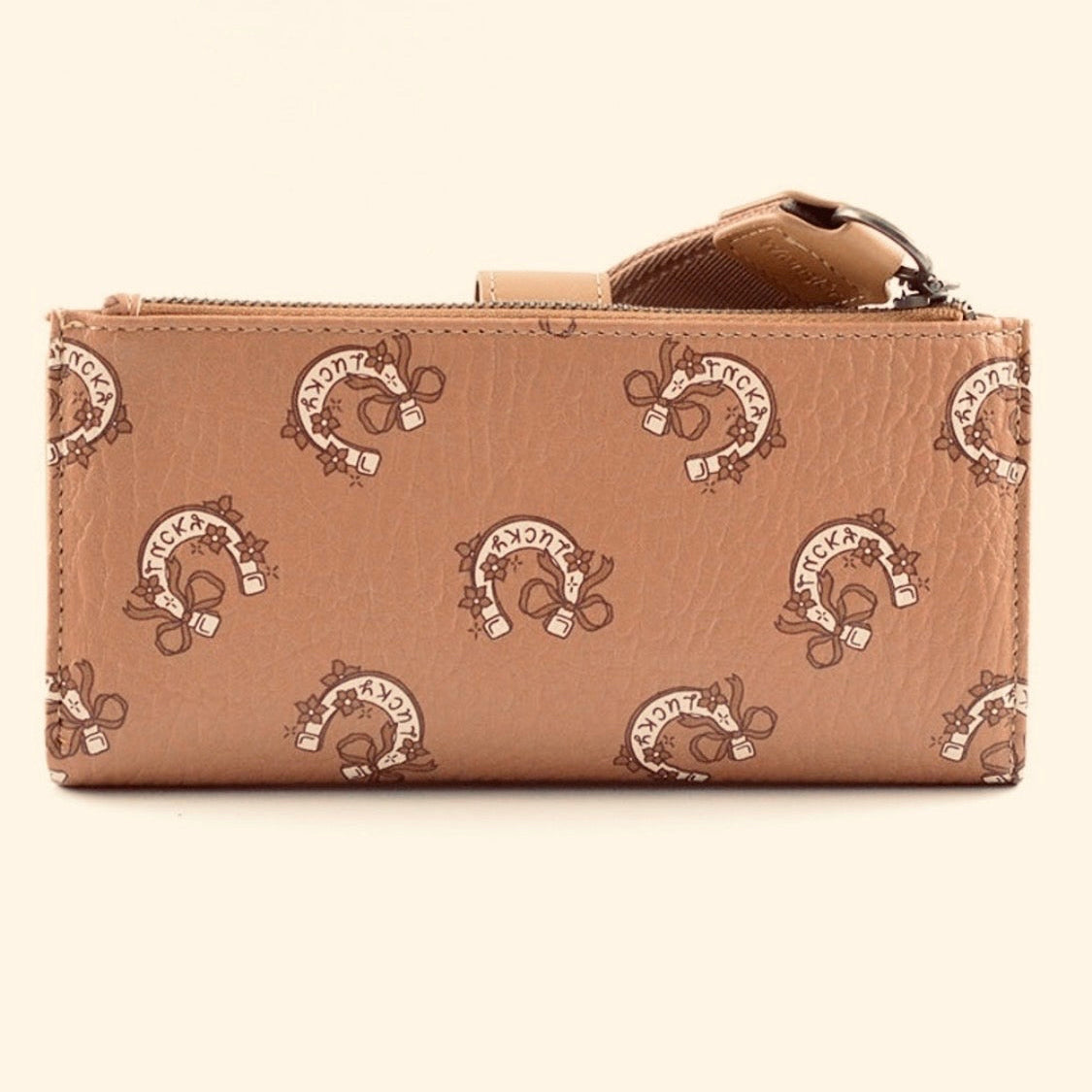 Wrangler Lucky Horseshoe Print Wallet Wristlet
