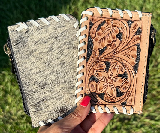 Western Tooled Coin Wallet