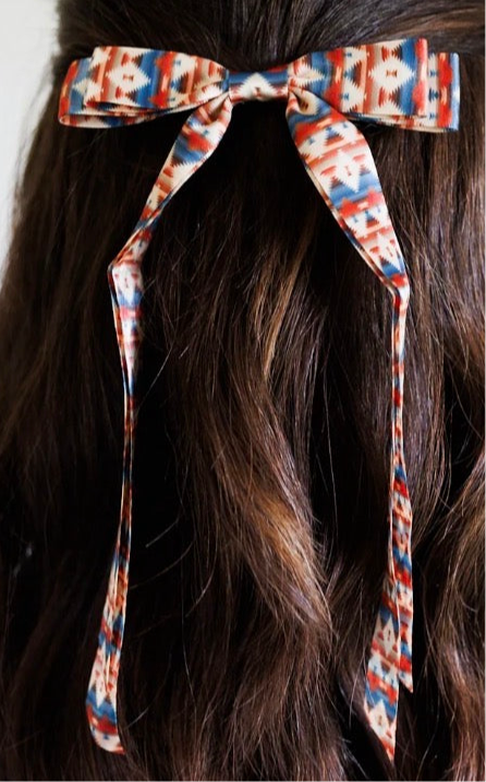 Girl’s Western Aztec Hair-bow