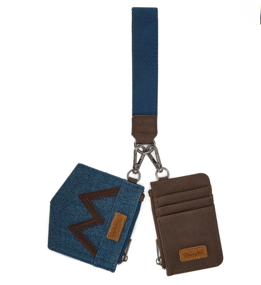 Wrangler
"W" Embroidered Dual Pouch Wristlet
