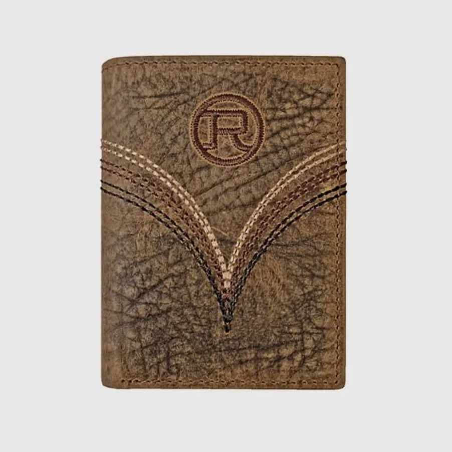 Roper Embroidered Logo Trifold Wallet