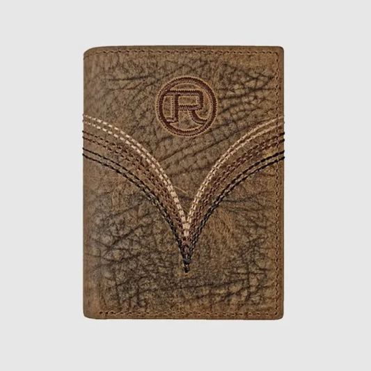 Roper Embroidered Logo Trifold Wallet