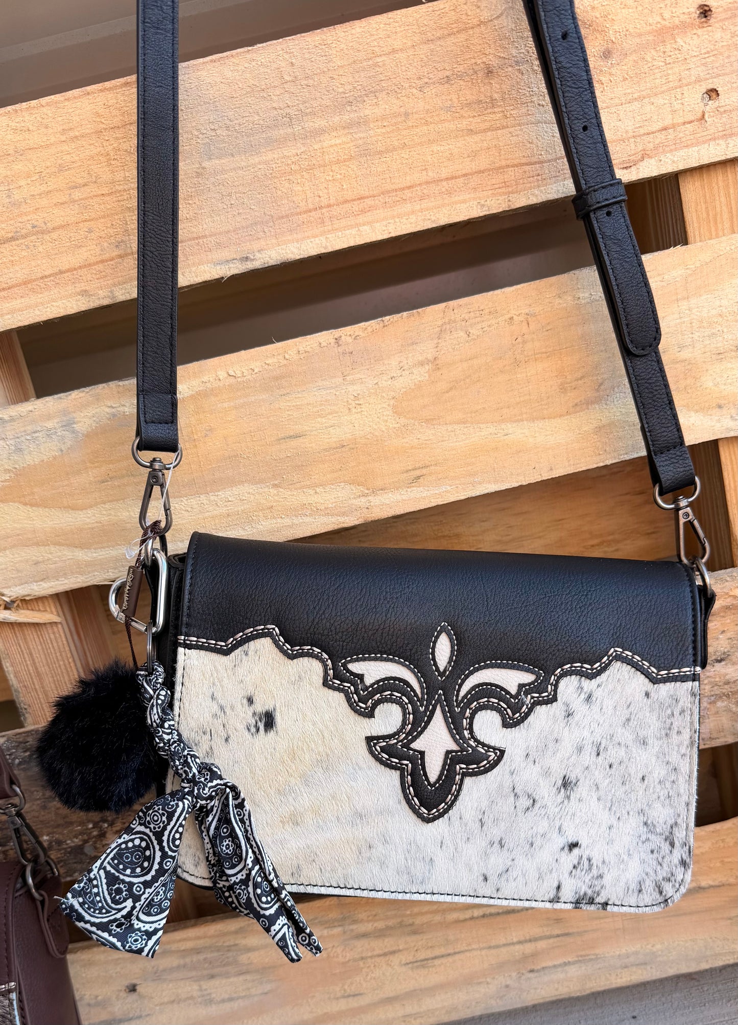 Genuine Cowhide Crossbody by Trinity Ranch