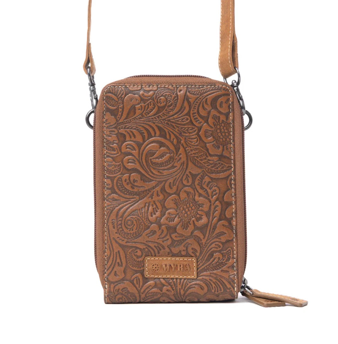 Rustler Ridge Embossed Leather Hairon Sling Bag