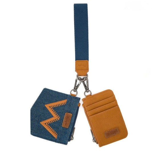 Wrangler
"W" Embroidered Dual Pouch Wristlet