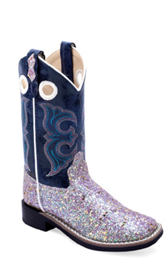 Old West Sparkling Purple Girls Boots