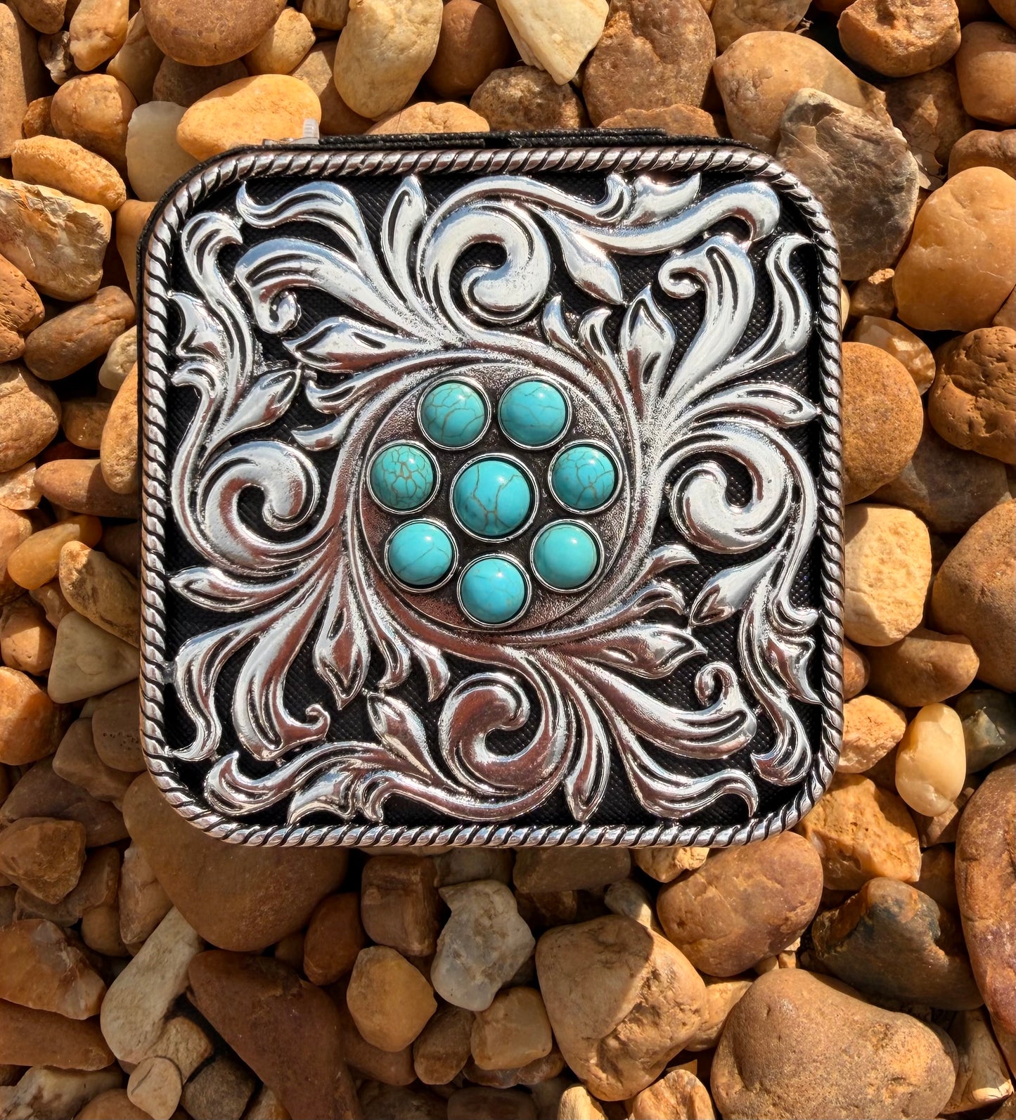 Western Turquoise Jewelry Box