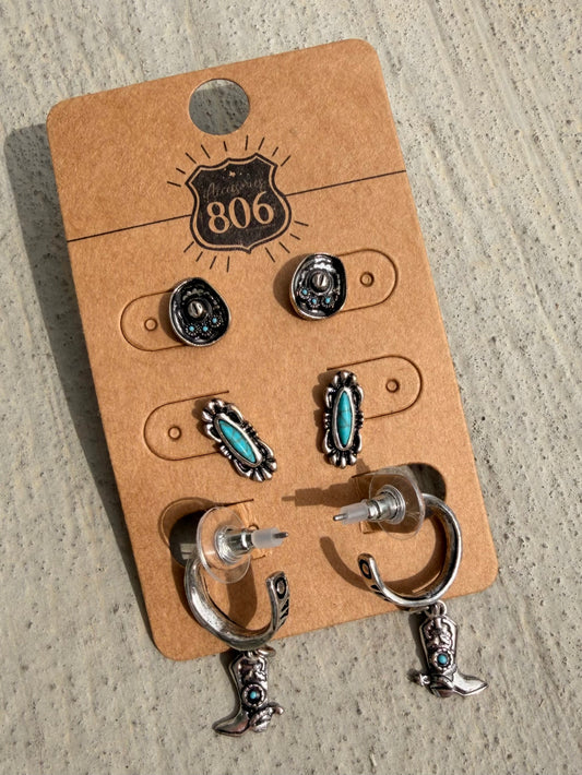 Western Earring Set