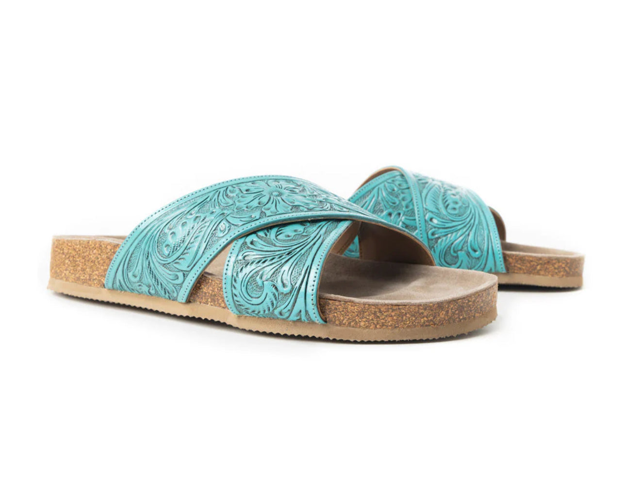 MYRA TAYLOR CREEK SANDALS IN TURQUOISE