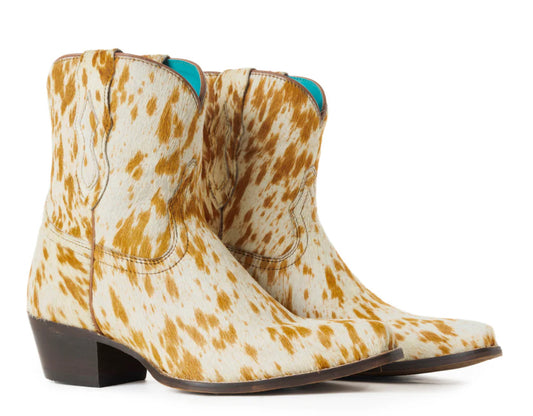 Cowdie Western Hairon Leather Booties