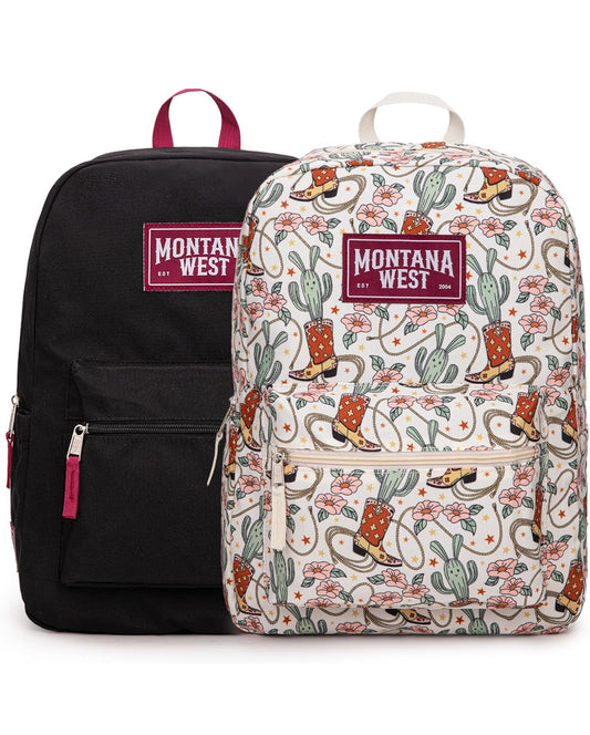 Montana West Cactus Print Backpack-2 PCS Set