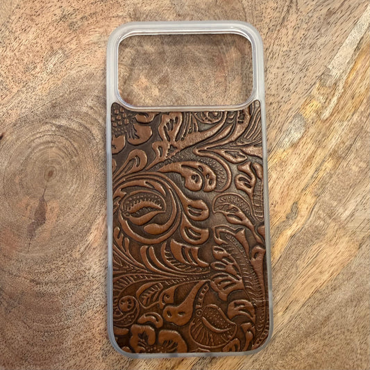 TOOLCREST EMBOSSED LEATHER IPHONE 17 PRO MAX MOBILE CASE