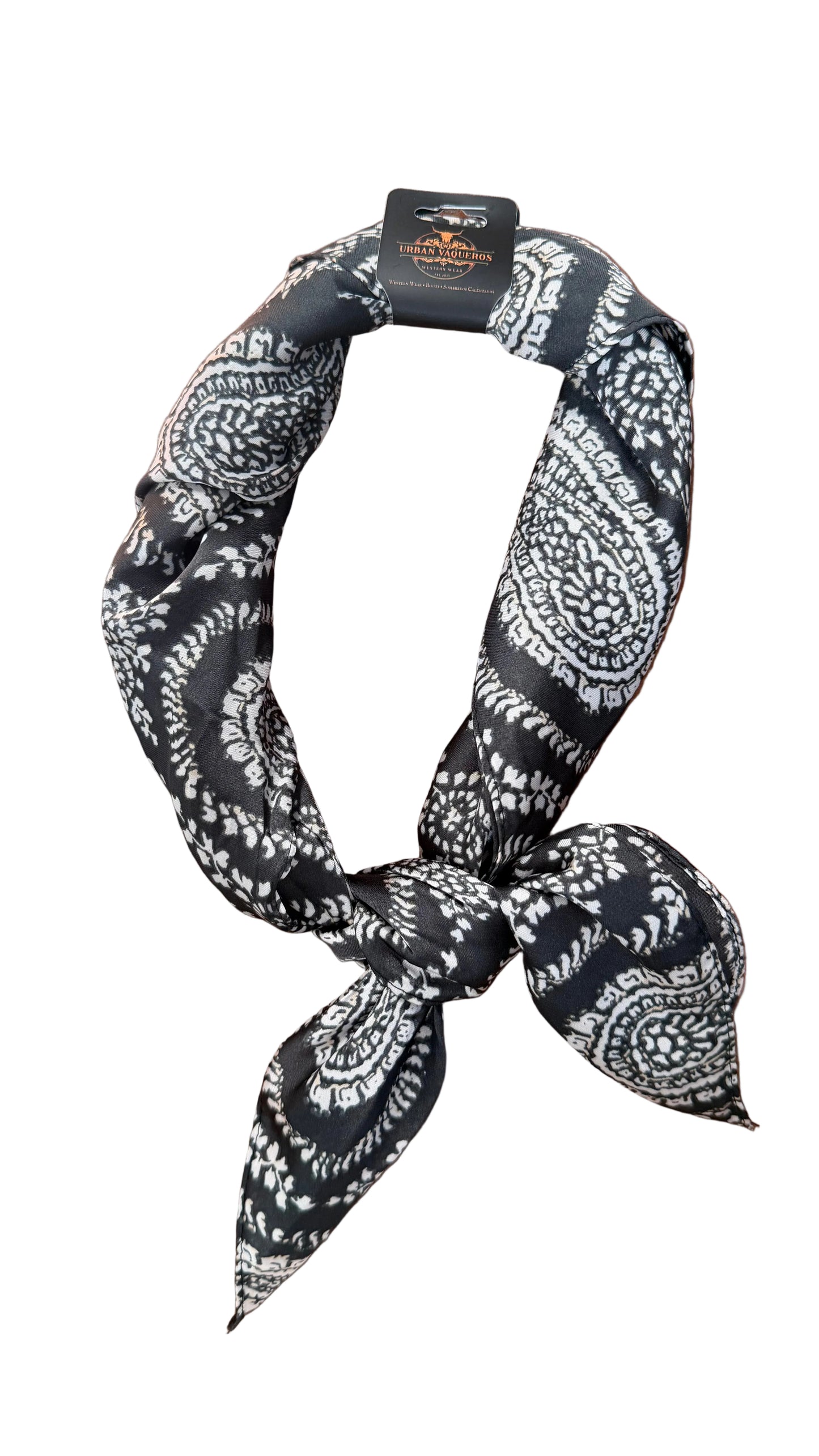 Western Black and White Scarf