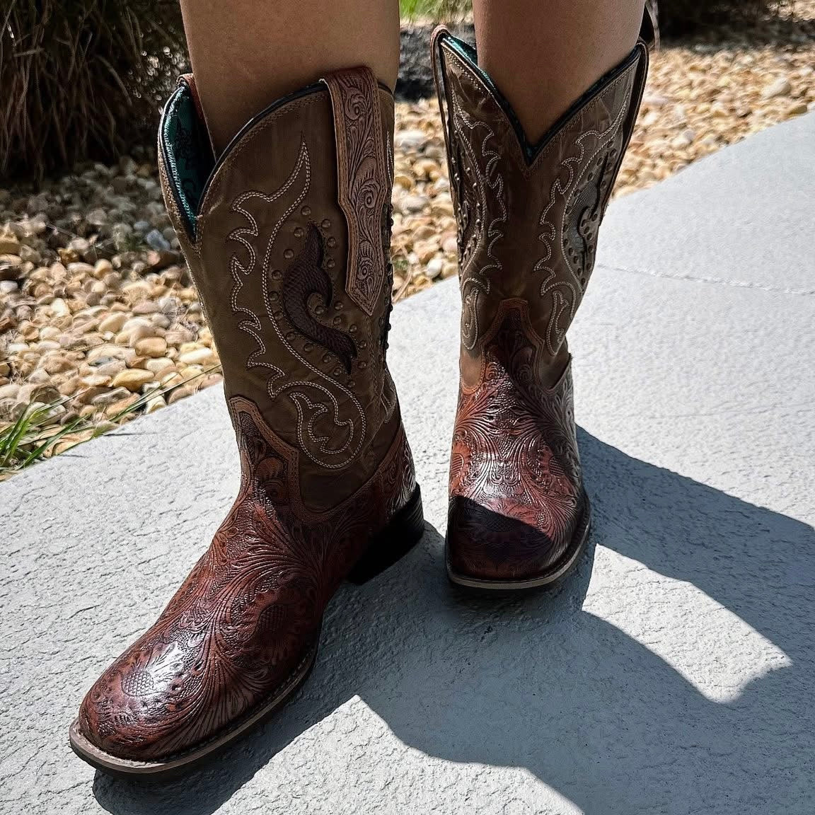 Gianna Hand-Tooled Boots