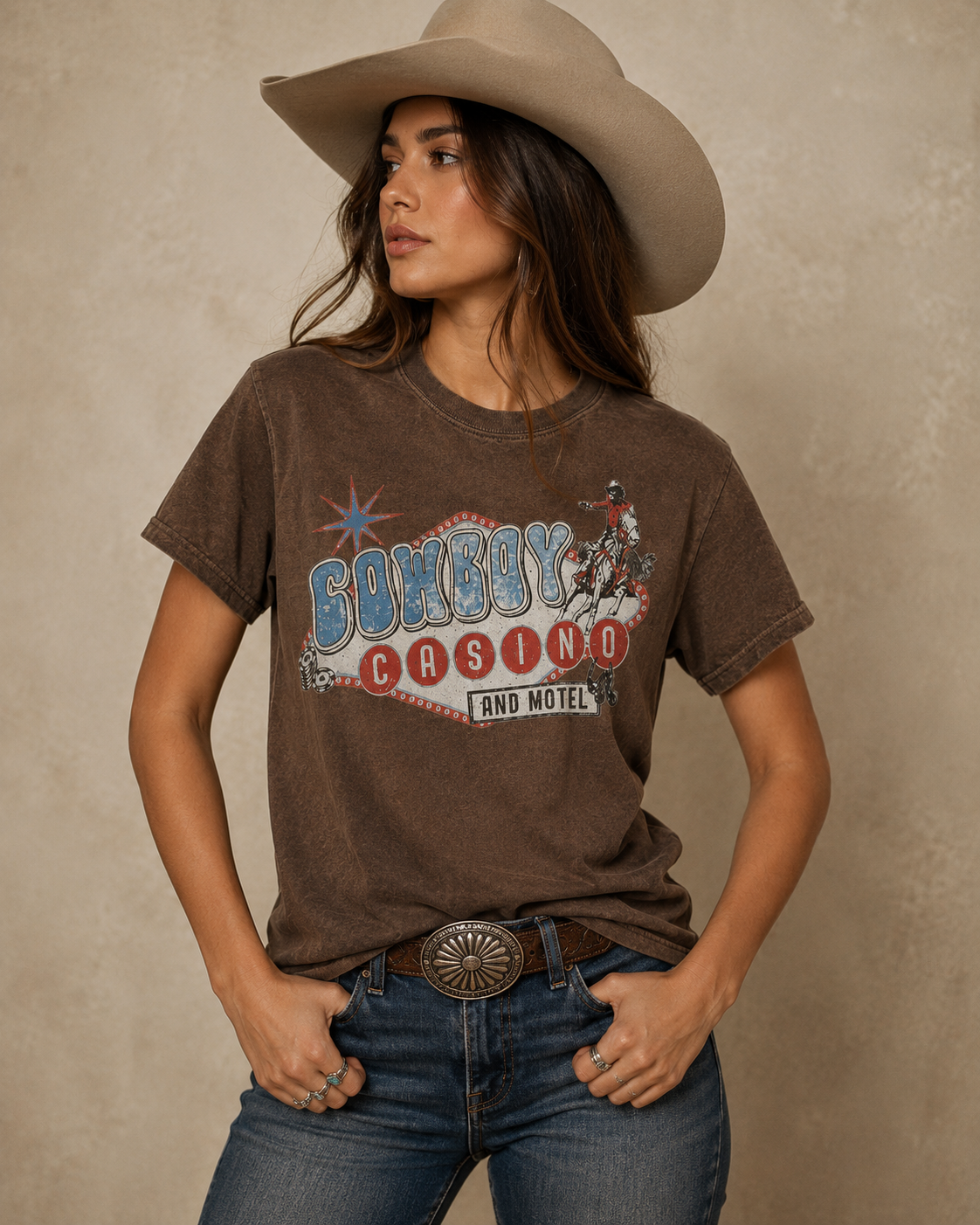 Cowboy Casino-Western Tee
