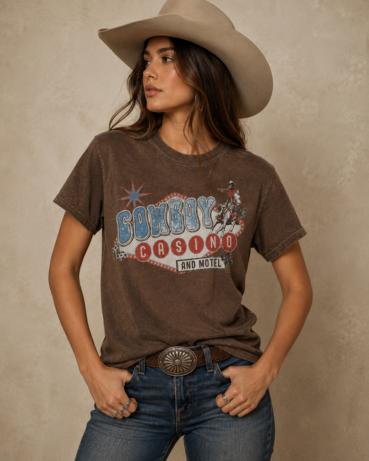Cowboy Casino-Western Tee