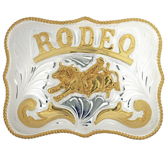 Bull Rider & Rodeo Belt Buckle - Oversize