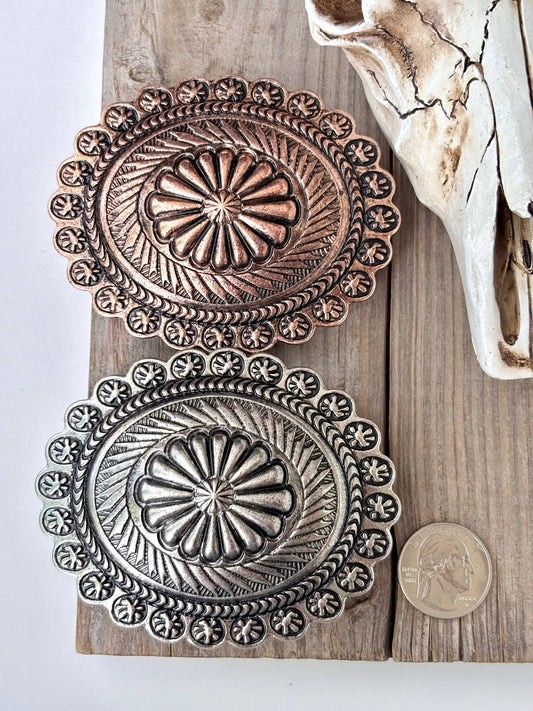 Western Concho Belt Buckle