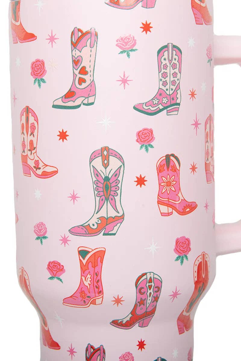 Boots & Roses Stainless Steel Tumbler