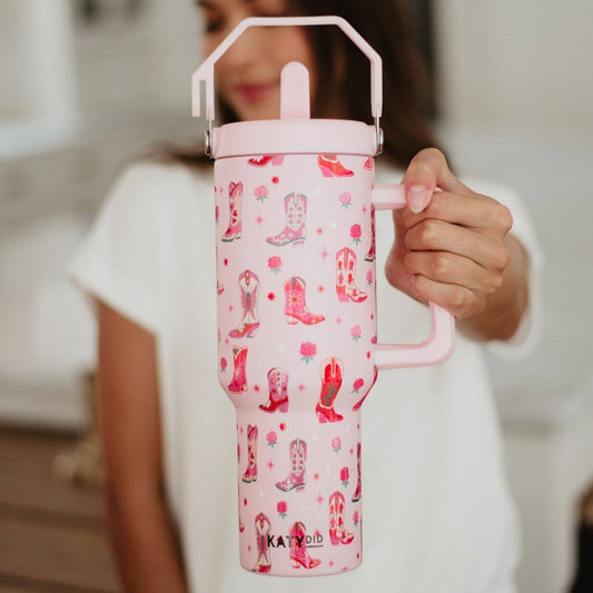 Boots & Roses Stainless Steel Tumbler