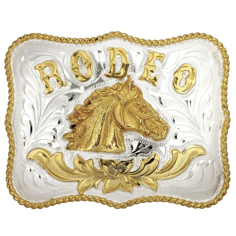 Horse Head & Rodeo Belt Buckle